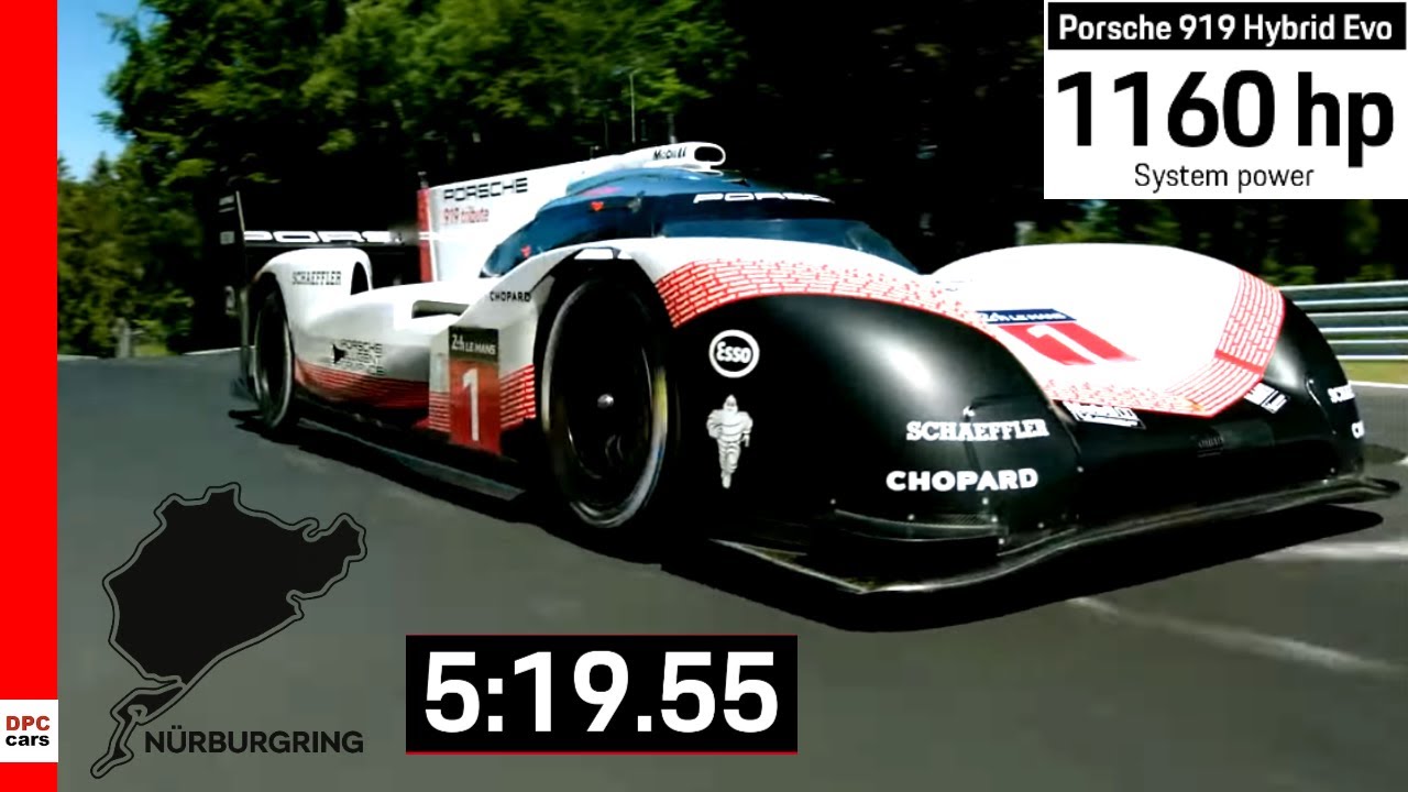 Fastest Lap Record At Nurburgring By Porsche 919 Hybrid Evo Explained